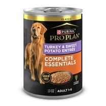Purina Pro Plan Grain Free Wet Dog Food, Classic Turkey and Sweet Potato Entrée, 13 oz Can