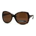 thumbnail image 2 of Womens Premium Polarized Lens Butterfly Fashion Plastic Sunglasses Tortoise Brown, 2 of 4