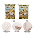 thumbnail image 3 of Rdsfhsp Home Sweet Home Gnome Sunflower Spring Summer Small Decorative Garden Flag, Bee Honey Yard Home Outside Black Yellow Stripe Flag Decoration, Fall Farmhouse Outdoor Decor Double Sided 12x18, 3 of 5
