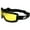 Yellow, variant on Birdz Wren Sport Skydiving Snowboarding Motorcycle Riding Goggles for Men or Women (Clear)
