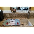 thumbnail image 2 of Winter Holiday White English Bulldog Dish Drying Mat, 2 of 7