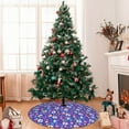 thumbnail image 7 of Yiaed colorful Skull flower leaf Print Christmas Tree Skirt , Tree SkirtsTree Mat for Christmas Winter Holiday Indoor Decorations-30", 7 of 7