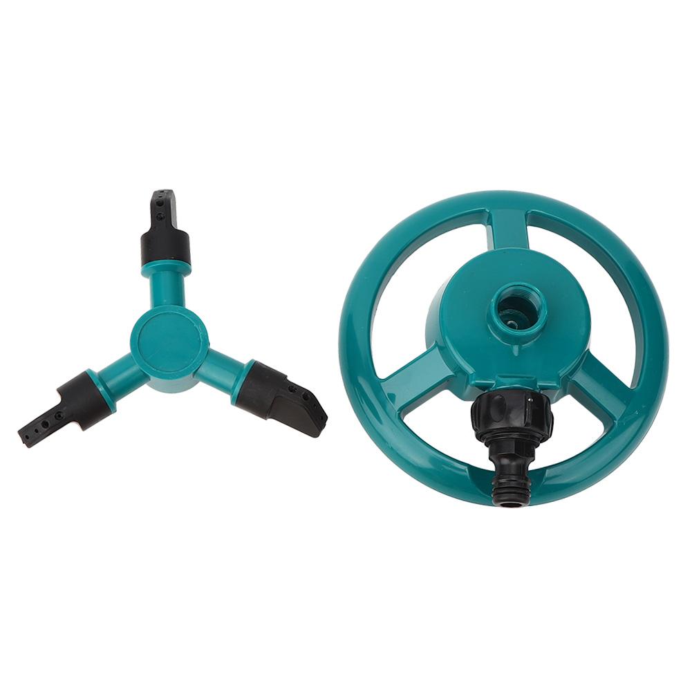 Rdeghly Irrigation Tool,3Arm Round Base 360 Degree Automatic Rotating