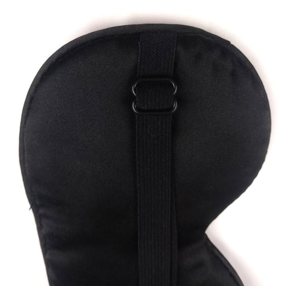 FURNIX Sleep Mask, Silk Eye Mask For Sleeping With Adjustable Strap, Satin Blackout Sleeping Eye Mask For Men&Women, Comfortable Blindfold Eyeshade For Night Sleep(Black)