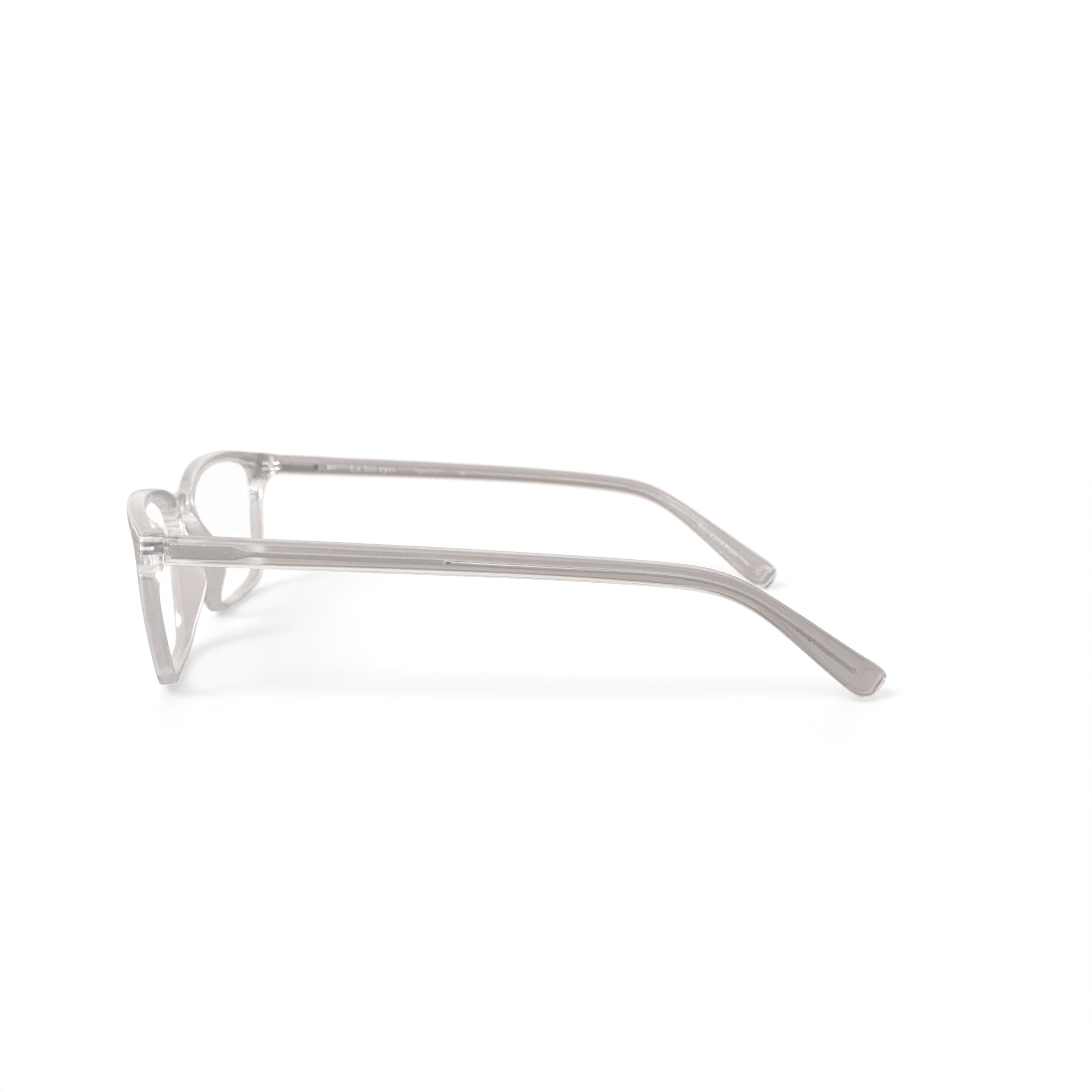 Bio Eyes Men's BE118 Hawthorn Square Prescription Eyeglasses with Case, Crystal