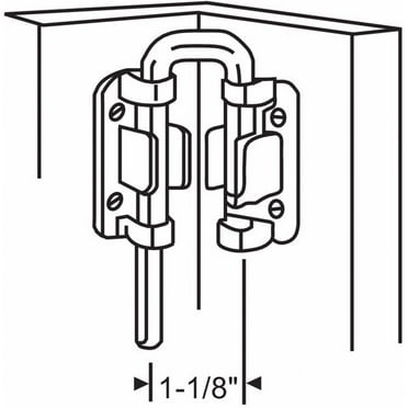 Manufacturer Varies Security Latch,3-53/64" L x 19/32" H 16-185
