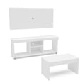 thumbnail image 1 of Set Mesa de TV y Mesa de Centro Turin Mundo In, Muebles Sala, Diseño Moderno Blanco, 1 of 10