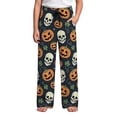 thumbnail image 4 of Hiijoy Boys Casual Pants Halloween Print Stretch Pants Elastic Waist Drawstring Trousers, 4 of 4