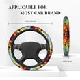 thumbnail image 4 of Lsque Geometry Dash Pattern Elastic Stretch Steering Wheel Cover,Universal 15 inch, Microfiber Breathable Ice Silk, Anti-Slip, Odorless, Easy Carry, 4 of 7