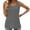 Gray, variant on Womens Summer Tops Red Solid Square Neckline Sleeveless Casual Tank Tops Camisole S