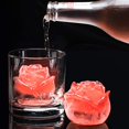 thumbnail image 3 of Bandeja de hielo de rosa, moldes de cubitos de hielo de rosa cubiertos, molde para hacer bolas de hielo, molde de cubitos de hielo en forma de rosa oso de fresa  Hogar, 3 of 5