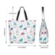 thumbnail image 5 of Fotbe cute winter Gnome Bolsa Tote Estética de Lona con Estampado para Mujer - Bolsa Reutilizable de Hombro Casual para Vacaciones, Compras, Trabajo y Gimnasio, 5 of 8