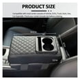 thumbnail image 5 of GUANGHUI Auto Center Console Armrest Pillow, Leather Car Armrest Cushion with Cup Holder, Phone Holder, Universal Car Armrest Box Cover Protector Car Interior Accessories for Most Vehicles (BLACK), 5 of 7