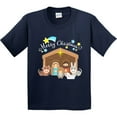 thumbnail image 3 of Inktastic Merry Christmas Cute Nativity Scene Youth T-Shirt, 3 of 5