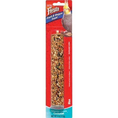Fruit Veggie Treat - Kaytee Fiesta Fruit & Veggie Treat Stick - Cockatiel