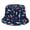 Navy, variant on Bucket Hat Lightweight Sun Protection Children‘s Dinosaurs Pattern Double Wear Fisherman Outdoor Summer Hats Navy