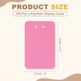 thumbnail image 2 of Uxcell 200Pcs Keychain Display Cards, 3" x 4.7" Kraft Paper Keychain Holder Display Card, Blank Hanging Tags for Keyring Jewelry Packaging Supplies, Rose Red, 2 of 5