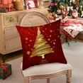 thumbnail image 6 of Nkmbld Christmas Decorations Throw Pillow Covers for Winter Xmas Decor, Christmas Velvet Pillow Cases for Sofa, Couch, Bed and Car, Red, 6 of 8
