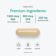 Vitanica Women's Symmetry, High Potency Daily Multivitamin, Vegan/Vegetarian, 180 Capsules