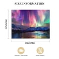 thumbnail image 3 of Acheng  Northern Lights Wall Art Colorful Aurora Borealis Painting Forest Mountain Canvas Prints Nature Landscape Home Decor Framed pattern2, 3 of 6