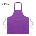 thumbnail image 3 of 2pack Kitchen Cooking Aprons Polyester Art Aprons Pottery Apron Artist Painting Apron Purple, 3 of 5