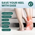 thumbnail image 2 of Plantar Fasciitis Gel Heel Protectors - Welnove Heel Cups for Women Men Heels Spur Pain Relief - Heel Inserts Pads for Achilles Tendonitis Dry Cracked Heel Support Cushion, 2 of 7