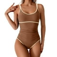 thumbnail image 1 of Women's Swimsuit - Soft Fabric, Striped Design, Suitable for Water Activities, 1 of 5