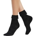 thumbnail image 4 of CHUNTIAN Sox Womens Ruffle Socks Cute Fancy Crew Socks Frilly Dress Socks Girls Lettuce Trim Turn-Cuff High Ankle Socks, 4 of 8