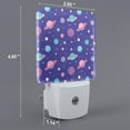 thumbnail image 2 of Balery Space Pattern LED Night Light with Automatic Sensor Plug in Night Light with Dusk-to-Dawn Light Sensor LED Nightlight 0.5W-UK, 2 of 7