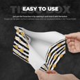 thumbnail image 3 of Fuzoiu Gold Flamingo Print Tissue Box Cover, PU Leather Tissue Holder,Decorative Facial Paper Organizer for Bathroom Living Room Bedroom Countertop Office Desk Car Home, 3 of 7