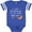 Football Blue and White, variant on Inktastic I Love My Little Sis to the Moon and Back Boys or Girls Baby Bodysuit