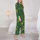 thumbnail image 3 of Balery Cactus 1 Conjunto de Pijama con Estampado para Mujer, Conjunto de Dos Piezas con Manga Larga, Ropa de Dormir Suave con Bolsillos, Pijamas Cómodos-Large, 3 of 7