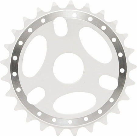 White Bicycle 25 T Sprockets Replacement Part Bmx Bike 23.8 Mm