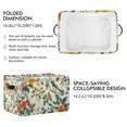 thumbnail image 2 of Yayeee 2 Pack Canvas Storage Basket with Handles for Shelves Fabric Bins Closet Organizer, Light Green Floral Pattern, 2 of 8