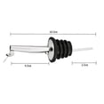 thumbnail image 4 of 5pcs Stainless Steel Classic Bottle Pourers Tapered Spout - Liquor Pourers with Rubber Dust Caps, 4 of 4