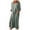 Army Green, variant on Giftesty Dresses for Women Under $10,Women Summer Casual Full Sleeve O-Neck Solid Linen Long Dress