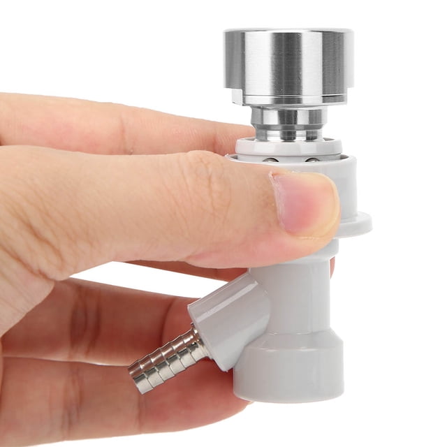 Cergrey Carbonation Cap,Gas Ball Lock Post,Gas Carbonation Cap Ball Lock Post Home Keg Connector + Distributor Adapter