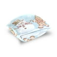 thumbnail image 5 of Snowman Gingerbread Man Christmas Throw Pillow Covers Pillowcases 20 x 20 Inch Home Decor 2 Packs for Bedroom Sofa, 5 of 6