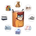 thumbnail image 5 of Saiise Scooby-Doo Print Laundry Basket Circular Laundry Hamper with Handles Waterproof Dirty Clothes Storage Basket for Bedroom Bathroom Dorm Living Room-Small, 5 of 7