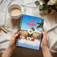 thumbnail image 3 of Merry Christmas Woofmas Xmas Noel Samoyed Elf Candy Cane Snow Spiral Bound Journal Siberian Sammy Dog Lover 5x7in Spiral Notebook - 13017, 3 of 5