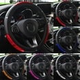 thumbnail image 3 of Cool Dragon Design Car Steering Wheel Covers Reflective Steering Leather B5A6, 3 of 7
