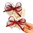 thumbnail image 4 of Delicate Lace Embellished Baby Hair Clips with Fabric Bowknot Design Gentle Hold For Sensitive Scalps, 4 of 8