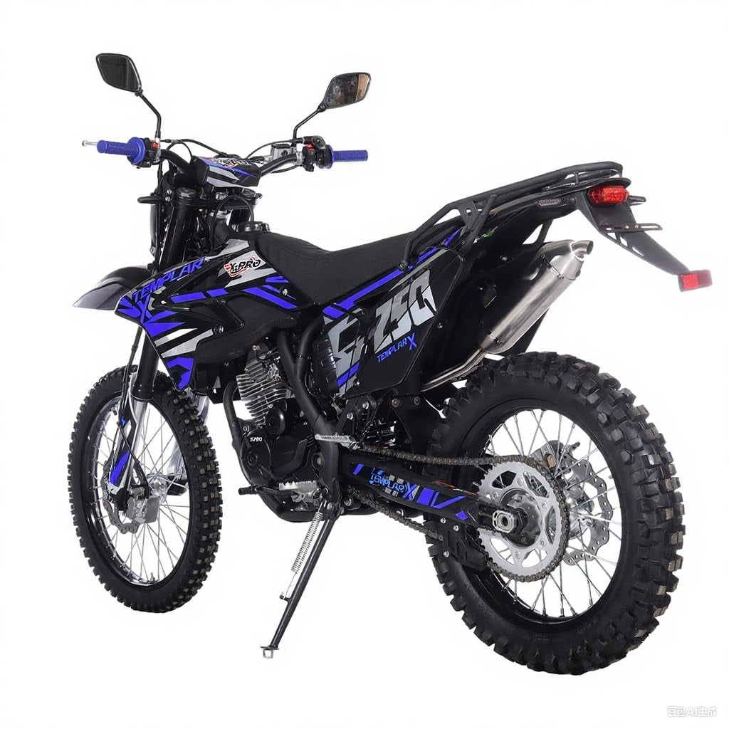 X-Pro Brand New Templar X 250cc Dirt Bike, with 6 Manual Transmission E-Start 21"/18" Wheels