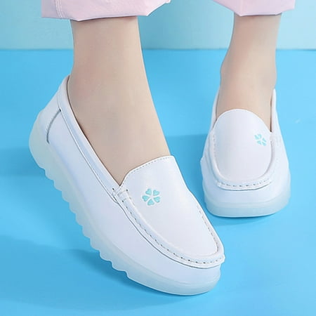 

Women Loafers Shoes Wedges Soft Bottom Comfortable Boat Shoes Outdoor Slip On