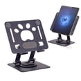 thumbnail image 4 of Desk Tablet Stand with 360°Rotation, Universal Iron Metal Tablet Stand Holder Adjustable Foldable Stable with Non-Slip Pads Heat Dissipation Frame, Compatible with Tablet/Pad/Phone and More, 4 of 9