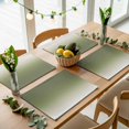 thumbnail image 5 of Sage Green Ombre Placemats Set of 2, Farmhouse Sage Green Ombre Washable Wipeable Table Mats for Dining Tables, Indoor Outdoor Kitchen Place Mats for Holiday Party Table Decor, 5 of 9