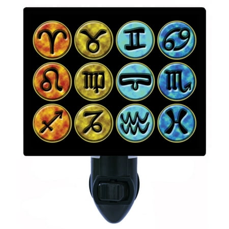 

Zodiac Decorative Photo Night Light Plus One Extra Free Switchable Insert. 4 Watt Bulb. Image Title: Zodiac. Light Comes with Extra Bulb.