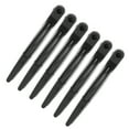thumbnail image 2 of 6 pinzas para peinar el cabello, para permanente, teñido y seccionamiento, pinzas de pico de pato para peluquería, color negro., 2 of 14