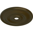 thumbnail image 3 of Ekena Millwork 26 1/2"OD x 3 5/8"ID x 1 1/2"P Jefferson Ceiling Medallion (Fits Canopies up to 5"), Hand-Painted Brass, 3 of 6