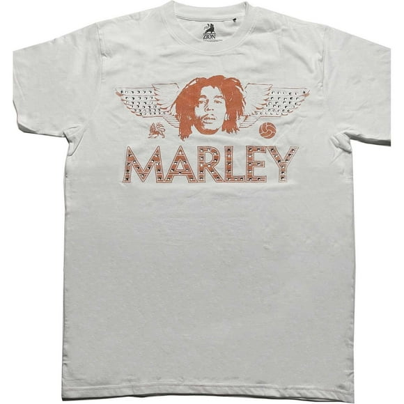 Bob Marley T-Shirt pour Adulte Orné d'Ailes